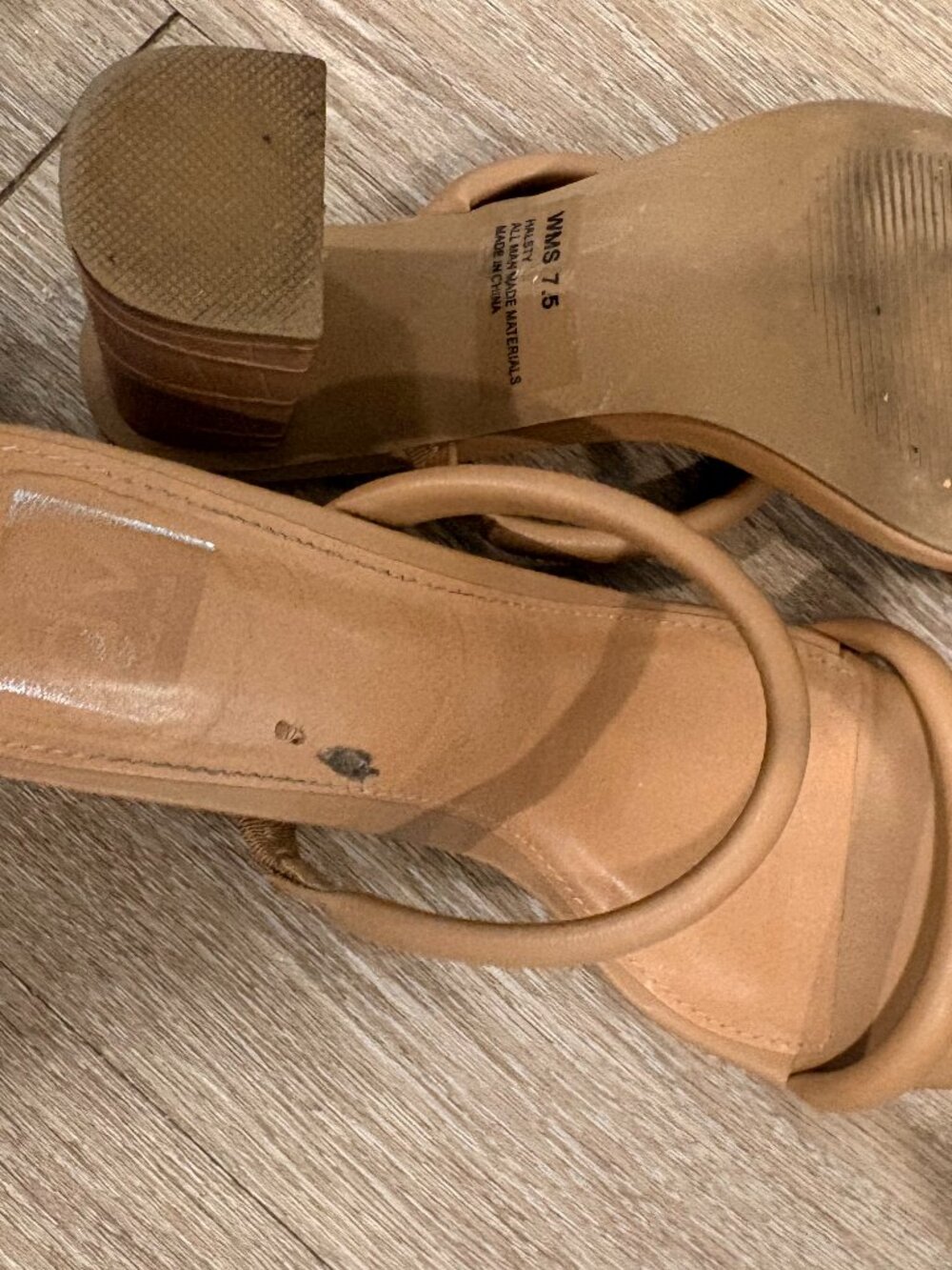 DV by Dolce Vita Halsty Heeled Sandal Nude/Beige Size 7.5